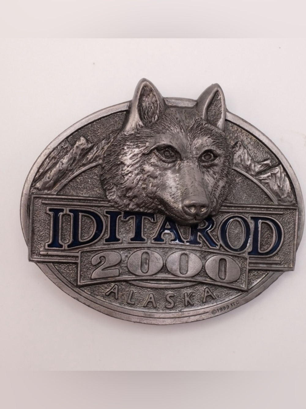 Vintage 2000 Iditarod Race Alaska Collectors Belt Buckle